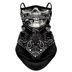 Scaldacollo da moto - Teschio con baffi - Vignette | Boutique biker