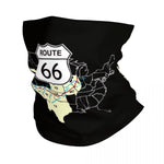 Scaldacollo nero per moto - Route 66 - Vignette | Boutique biker