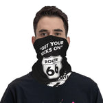 Scaldacollo nero da moto - Divertiti sulla Route 66 - Vignette | Boutique biker