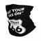 tour de cou moto noir avec inscription Get Your Kicks on Route 66, accessoire vintage respirant et coupe-vent pour motards