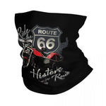 Scaldacollo nero per moto - Percorri la storica Route 66 - Vignette | Boutique biker