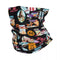 Tour de cou moto original Route 66, imprimé vintage inspiré des panneaux américains, protection coupe-vent et respirant en polyester