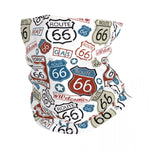 Scaldacollo per moto - Segnali della Route 66 - Vignette | Boutique biker