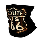 Scaldacollo per moto - Targa vintage Route 66 - Vignette | Boutique biker