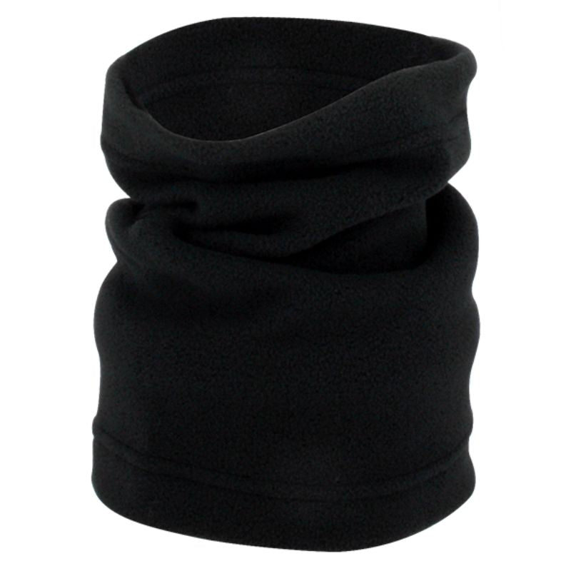 Tour de cou moto polaire S-Line noir unisexe, protection hiver contre le froid et le vent, compatible avec casque moto