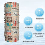 Scaldacollo per moto - Road Trip Route 66 - Vignette | Boutique biker