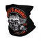 tour de cou moto The Mother Road Route 66 pour motard, design vintage avec moto et ailes, protection coupe-vent et respirante
