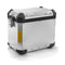Valise latérale moto 45L aluminium argenté S-Line style adventure avec poignées robustes