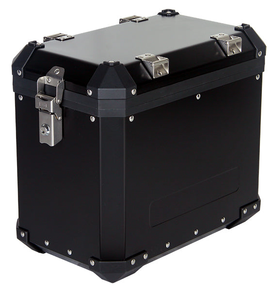 Valise latérale moto 45L noire en aluminium enduro S-Line avec coins renforcés