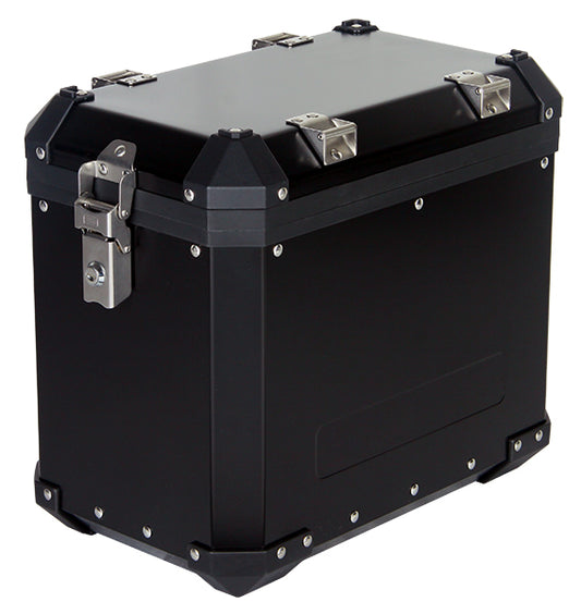 Valise latérale moto 45L noire en aluminium enduro S-Line avec coins renforcés
