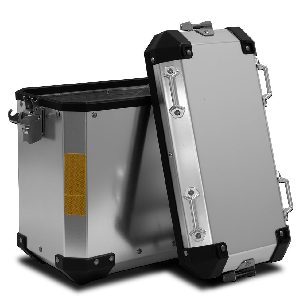 Valise-laterale-moto-enduro-aluminium-38L-S-Line-argent