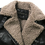 Veste biker femme - Col mouton - Vignette | Boutique biker
