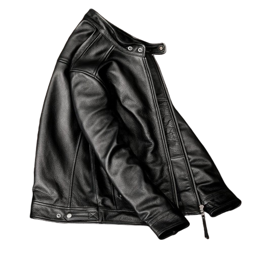 Veste cuir motard homme » Grande Taille | Ulla Popken