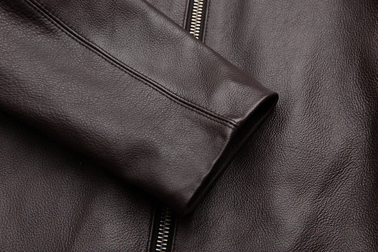 Veste-en-cuir-homme-marron-vintage-manche