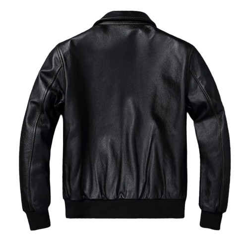 Veste en Cuir pour Homme de Type Pilote Militaire