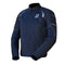 veste moto ventilée bleu pour homme avec protections CE et empiècements mesh respirants pour l’été