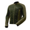veste moto été Aéro-Flow kaki pour homme avec tissu mesh ventilé et protections CE épaules coudes