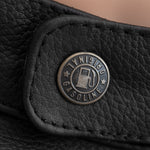 Giacca da motociclista in pelle da donna - strisce beige Enfield - Vignette | Boutique biker