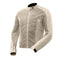 veste moto été homme Aéro-Flow beige avec tissu mesh respirant et protections CE épaules coudes