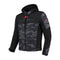 Veste moto homme urbaine imperméable softshell homologuée CE AA avec capuche amovible