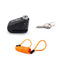 bloque disque antivol étanche ipx7 pour moto et scooter avec câble de rappel orange et deux clés incluses