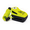 bloque disque antivol urban jaune pour moto et scooter avec cordon et système sek click