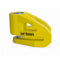 bloque disque antivol urban jaune 6mm pour moto avec 3 clés et cordon de rappel