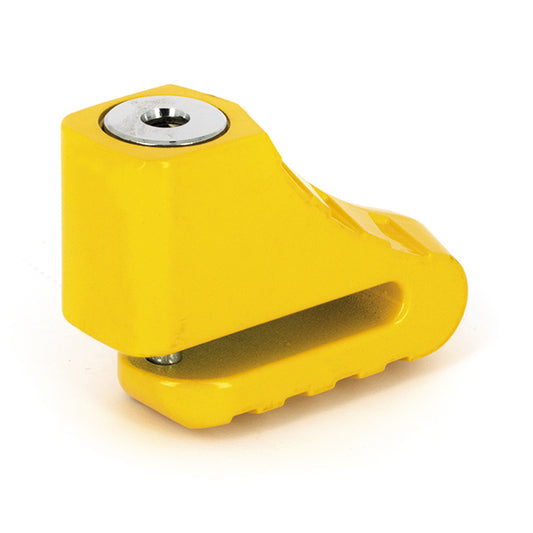 bloque disque antivol jaune 5mm pour scooter avec clés et sac de transport star locks