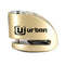 Bloque disque moto Urban bronze avec alarme 120dB compact et étanche IP54