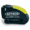 Bloque disque SRA moto Artago 10mm avec alarme 120dB compact jaune haute sécurité
