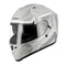 casque moto intégral blanc au design urbain pour femme