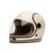 casque intégral Marko beige et noir au look vintage pour homme