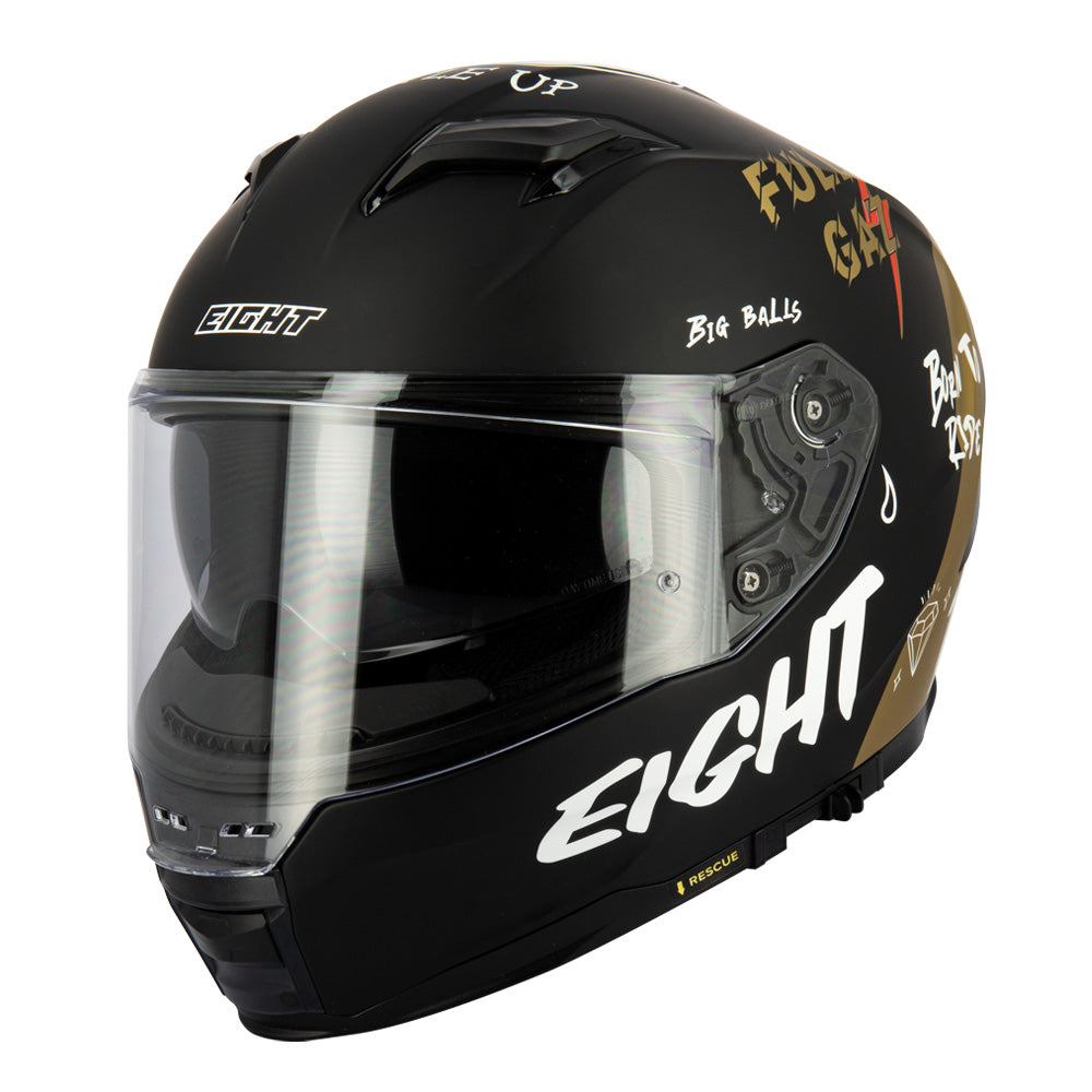 casque intégral moto noir série limitée avec motifs pour homme
