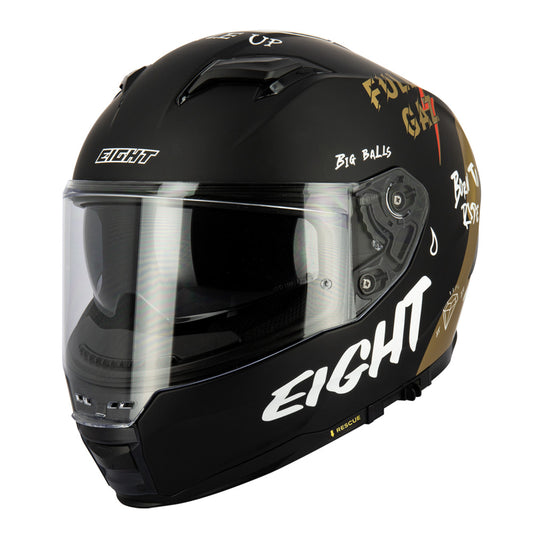 casque intégral moto noir série limitée avec motifs pour homme