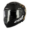 casque intégral moto noir série limitée avec motifs pour homme