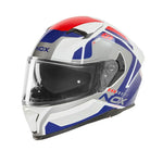 Casque intégral - N402 Mentor blanc bleu rouge brillant - Vignette | Boutique biker