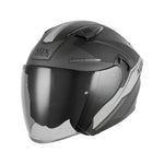 Casque jet - N130 Ekto noir mat argent - Vignette | Boutique biker
