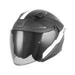 Casque jet - N130 Ekto noir mat blanc - Vignette | Boutique biker