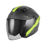 Casque jet - N130 Ekto noir mat jaune - Vignette | Boutique biker