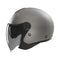 Casque jet Nox N182 gris titanium mat, sécurité ECE 22.06 et double écran.