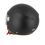 Casque jet moto vintage - Gasoline S100 Octane noir mat - Vignette | Boutique biker