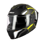 Casque moto modulable double écran - Eight S551 Dual Face titane et jaune fluo - Vignette | Boutique biker