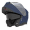 Casque modulable Nox N967 bleu mat, polycarbonate, double homologation P/J.