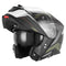 Casque moto modulable Nox N967 Conquer kaki orange mat, design sportif.