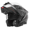 Casque modulable NOX N967 Conquer noir, blanc, rouge, design sportif, double écran.
