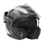 Casque modulable - Ark blanc rose noir - Vignette | Boutique biker