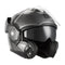 Casque moto modulable Nox Spinner Titanium Brossé Mat, style néo-rétro et double homologation.