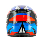 Casque moto cross homologué - Swaps Whip bleu blanc rouge - Vignette | Boutique biker