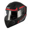 casque moto intégral noir mat au style classique pour homme
