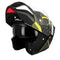 Casque moto modulable Eight S551 Dual Face titane et jaune fluo homologué ECE 22.06